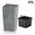 Prosperplast Urbi Square Effect 32,5 x 32,5 x 61 cm marengo