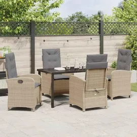 vidaXL Garten Essgruppe 5-tlg. Beige
