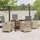 vidaXL Garten Essgruppe 5-tlg. Beige