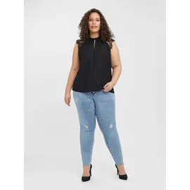 Vero Moda Curve Langarmbluse VMMilla (1-tlg) Spitze schwarz XL (52/54)