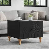 vidaXL Couchtisch mit Schubladen Schwarz Holz 49 x 50 x 40 cm