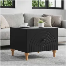 vidaXL Couchtisch mit Schubladen Schwarz Holz 49 x 50 x 40 cm