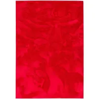 Pergamon Luxus Super Soft Fellteppich Pearl Rot, 200x290cm