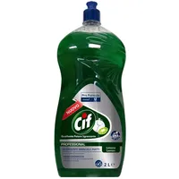 Cif Professional Manueller Geschirrspüler Flüssigwaschmittel Entfetter Pro Duftformel Zitrone – Flasche mit 2 l