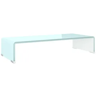 furnicato TV-Aufsatz TV-Aufsatz/Monitorerhöhung Glas Grün 60x25x11 cm