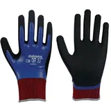 Leipold Handschuhe Solidstar Nitril Grip Complete 1462 Gr.9 blau EN420+EN388 PSA II