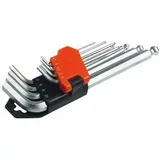 ChiliTec Innensechskant-Schlüssel 9-teiliges Set mit Kugelkopf und Halter