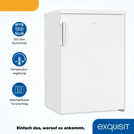 Exquisit KS16-V-H-010D Kühlschrank (133 l, 850 mm hoch, Weiß)