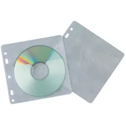 Q-CONNECT CD Hülle 40ST transparent gelocht KF02208