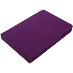 EXKLUSIV HEIMTEXTIL Jersey Spannbettlaken für Wasserbetten Rundumgummizug 200 x 220 cm Lila