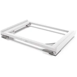 MELICONI Base Move Slim, Anti-Vibrationsbasis mit Rädern und Bremsen, für SLIM Waschmaschinen oder Trockner, 250 kg, Weiß