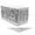 Partydeco Tischdecke Lametta 300 x 80 cm Silber