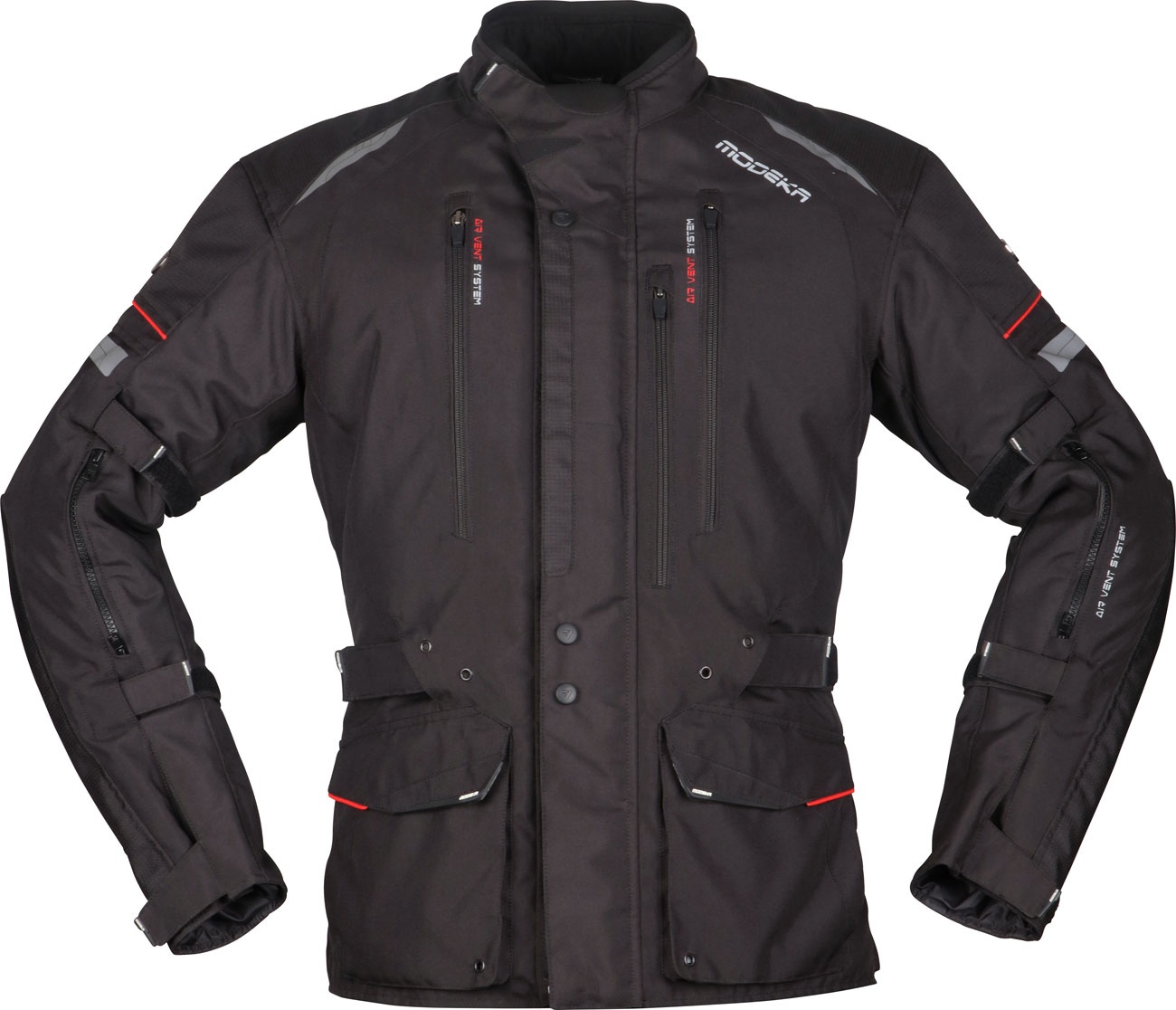 Modeka Striker II, veste textile - Noir - 4XL