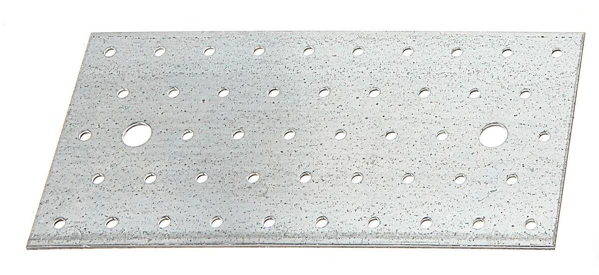 Alberts Lochplatte, Stahl roh, verzinkt, mit CE Kennzeichnung