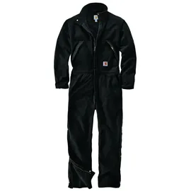 CARHARTT Washed Duck Insulated, Coverall, Schwarz - XXL