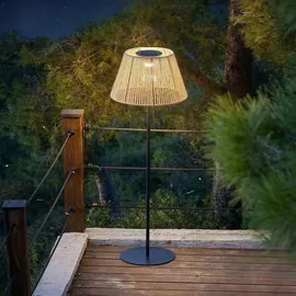 Lumisky Außenleuchte Polyrattan H 170 cm 1x LED warmweiß beige