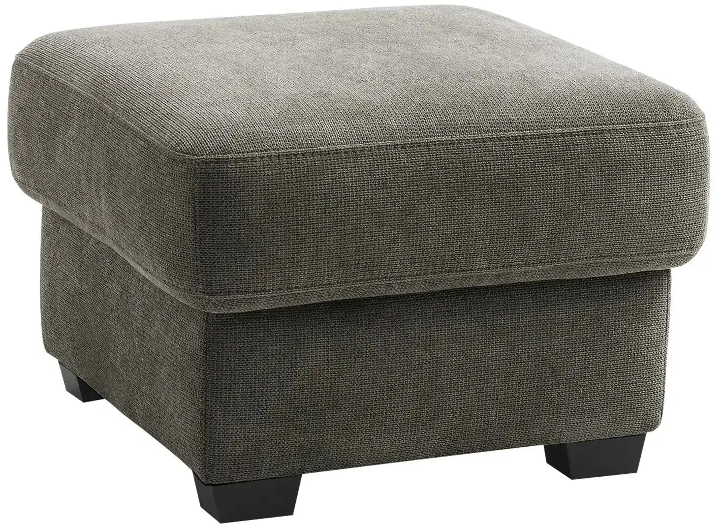 bobb Hocker mit Boxspringpolsterung  Lisa de Luxe , grau , Maße (cm): B: 61 H: 47 T: 61.0
