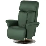 HIMOLLA Sessel 7418 Leder 81 x 111 x 95 cm Grün elektrisch