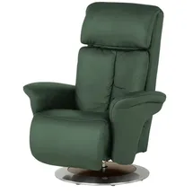 HIMOLLA Sessel 7418 Leder 81 x 111 x 95 cm Grün elektrisch
