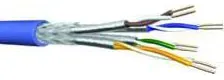 Draka UCLR22, 10Gbit, Datenkabel Cat.7, S/FTP (1000 MHz), 4x2xAWG22, blau, Meterware