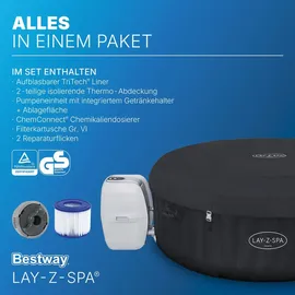 BESTWAY Lay-Z-Spa Miami AirJet 180 x 66 cm Schwarz