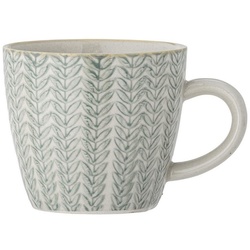 Bloomingville Tasse Maple, Steingut, Blau 200 ml Kaffeetasse Teetasse Becher dänisches Design blau