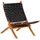 vidaXL Relaxstuhl Klappbar 55 x 67 x 79 cm schwarz