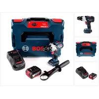 Bosch Professional, Bohrmaschine + Akkuschrauber, Bosch GSR 18V-110 C Akku Bohrschrauber 18V 110Nm Brushless + 1x Akku 5,0Ah + Ladegerät + L-Boxx (Akkubetrieb)