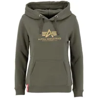 Alpha Industries New Basic Hoody G wmn Kapuzensweat für Damen Dark Olive