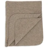 Engel - Baby-Decke mit Muschelkante, - Decke Gr 80 x 100% cm, braun