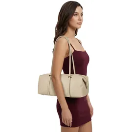 Cluty Fliori Henkeltasche Leder Beige