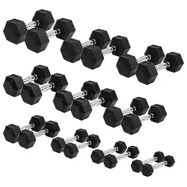 Sport-Thieme Kompakthantel-Set Gummi Hex Kurzhanteln 1-20 kg bunt