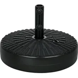 Outsunny Schirmständer Kunststoff, Stahl 29 kg Schwarz