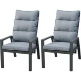 Destiny GARDA 2er Set verstellbar, inkl. Polster, Aluminium