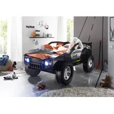 Begabino Autobett Jeep 90 x 200 cm schwarz