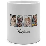 PhotoFancy® - XXL Tasse 'Mama' - Personalisierte Fototasse mit eigenem Foto und Text - Große Tasse selbst gestalten - Jumbo-Becher XXL 750 ml