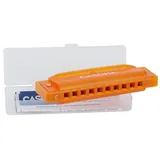HAGE MUSIKVERLAG Fun Blues Mundharmonika Orange (incl. hard case and flyer)