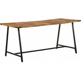 Esstisch 160x80x75 cm Massivholz Mango - Braun/Bunt