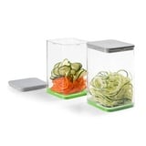 Genius Nicer Dicer Julietti Zubehör-Set 4-tlg Auffangbehälter mit Frischhaltedeckel - Behälter mit dem Nicer Dicer Julietti kompatibel | Fassungsvermögen 2x 1200ml