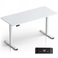 ONKRON Höhenverstellbarer Schreibtisch 140x60 cm, elektrisch, bis 60 kg,