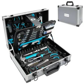 Cecotec ToolBox 8000 Pro. 380-tlg. Set für Holz, Sanitär, Elektro & Auto: Zangen, Schraubendreher, Schlüssel, Hammer, Säge, Ratsche, Maulschlüssel, Präzisionsdreher