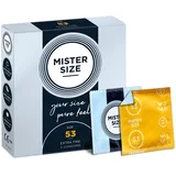 MISTER SIZE Pure Feel Kondome 3 Stk - Klar - S/natural feeling 3er Packung