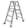 Günzburger Aluminium-Stehleiter 2 x 5 Stufen (41210)