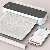 Ablemark Bluetooth Thermodrucker A4, Portable Mobiler Drucker A4 für Unterwegs, Inkless Printer Kompatibel mit Android & IOS und Laptop, Tragbarer Drucker für Zuhause, Büro, Tattoo Stencil