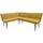 Hti-Living Eckbank 154 x 195 cm Mesilla Gelb kurzer Schenkel links