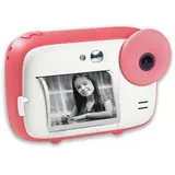 AgfaPhoto AGFA Photo Realikids Instant Cam Pink - Sofortbildkamera für Kinder - Foto, Selfie und Video - 3 Rollen Thermopapier für 300 Fotos - LCD-Bildschirm - ARKICPK