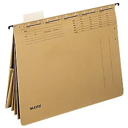 Leitz Alpha Hängehefter DIN A4 Naturbraun Blauer Engel UZ14b (Recyclingpapier Schreibwaren) Anteil recycelter Pappkarton 100%