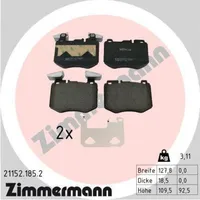 ZIMMERMANN Bremsbelagsatz, Scheibenbremse