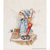 Lucas Luca-S Fliegende Fee Kreuzstichset, Baumwolle, Mehrfarbig, 18x20,5cm