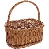 Frank-Flechtwaren Flaschenkorb Rustico, für 6 Flaschen